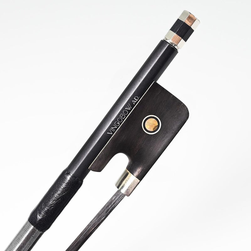 VINGOBOW 4/4 Size Black Horsehair Carbon Fiber Cello Bow - Image 5